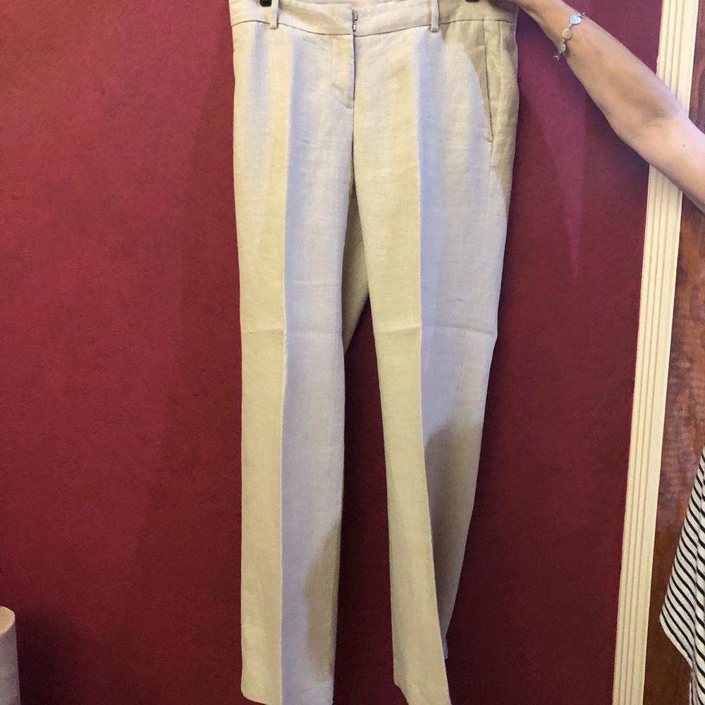 Linen khaki slacks